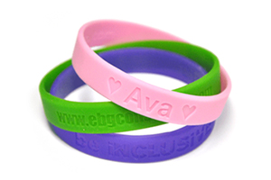 Debossed Wristbands